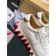 Christian Louboutin Men's Loubishark Sneakers In White Leather