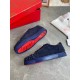 Christian Louboutin Men's Seavaste 2 Orlato Flat Sneakers Blue