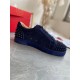 Christian Louboutin Men's Seavaste 2 Orlato Flat Sneakers Blue