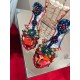 Christian Louboutin Goldora 100mm Sandals with Multicoloured Spikes