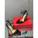 Christian Louboutin Loubigirl 100mm Sandals In Black Lambskin