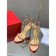 Christian Louboutin Loubigirl 100mm Sandals In Nude Lambskin