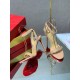 Christian Louboutin Loubigirl 100mm Sandals In Nude Lambskin