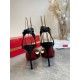 Christian Louboutin Loubi Queen 100mm Sandals In Black Lambskin