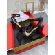 Christian Louboutin Loubi Queen 100mm Sandals In Black Lambskin