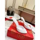 Christian Louboutin Me Dolly 100mm Mules In White Patent Leather