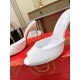 Christian Louboutin Me Dolly 100mm Mules In White Patent Leather