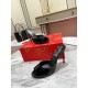 Christian Louboutin Me Dolly 100mm Mules In Black Patent Leather