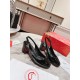 Christian Louboutin So Jane Sling Pumps 50mm In Black Patent Leather