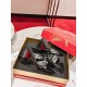 Christian Louboutin Spika Club Sandals 85mm In Black Leather