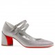 Christian Louboutin Miss Jane Pumps 55mm In Silver Glitter Leather