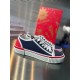 Christian Louboutin Women's Pedro Junior Sneakers In Navy Fabric