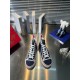 Christian Louboutin Women's Pedro Sneakers In Navy Fabric