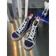 Christian Louboutin Women's Pedro Sneakers In Navy Fabric