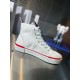 Christian Louboutin Women's Pedro Sneakers In White Fabric