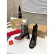 Christian Louboutin CL Chelsea Ankle Boots 70MM in Alligator Embossed Leather