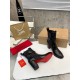 Christian Louboutin CL Chelsea Ankle Boots 70MM in Alligator Embossed Leather