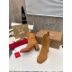 Christian Louboutin CL Chelsea Ankle Boots 70MM in Brown Suede