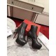 Christian Louboutin Bianca Ankle Boots 120mm in Black Lambskin