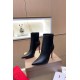 Christian Louboutin Chelsea Chick Ankle Boots 100mm in Black Leather