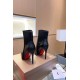 Christian Louboutin Chelsea Chick Ankle Boots 100mm in Black Leather