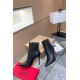 Christian Louboutin Chelsea Chick Ankle Boots 100mm in Black Leather