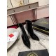 Christian Louboutin Sporty Kate 85mm Boots in Black Patent Leather