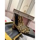 Christian Louboutin Turelastic 55mm Ankle Boots with Leopard Print