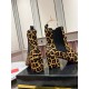 Christian Louboutin Turelastic 55mm Ankle Boots with Leopard Print