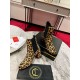 Christian Louboutin Turelastic 55mm Ankle Boots with Leopard Print