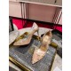 Christian Louboutin Degraqueenie 85mm Pumps in Gold Leather with Crystals