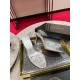 Christian Louboutin Degraqueenie 85mm Mules in Silver Leather with Crystals