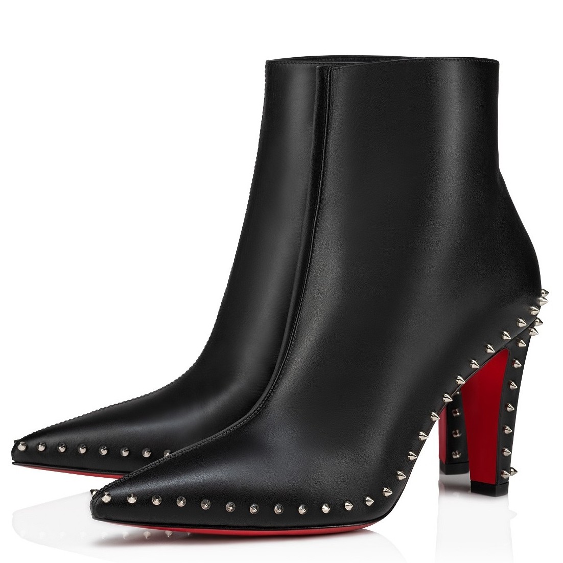 Christian Louboutin Vidura Ankle Boots 85mm in Black Leather