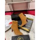 Christian Louboutin Vidura Ankle Boots 85mm in Brown Suede Leather