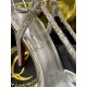 Christian Louboutin Astrid Lace Strassita 85mm Strappy Pumps with Crystal