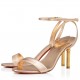 Christian Louboutin Mascasandal 85mm Sandals in Gold Leather