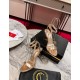 Christian Louboutin Mascasandal 85mm Sandals in Gold Leather