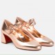 Christian Louboutin Miss Jane Pumps 55mm In Gold Iridescent Leather