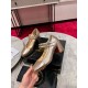 Christian Louboutin Miss Jane Pumps 55mm In Gold Iridescent Leather