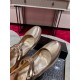 Christian Louboutin Miss Jane Pumps 55mm In Gold Iridescent Leather