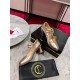 Christian Louboutin Miss Jane Pumps 55mm In Gold Iridescent Leather