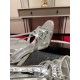 Christian Louboutin Tangueva Strappy Sandals 100mm in Silver Leather