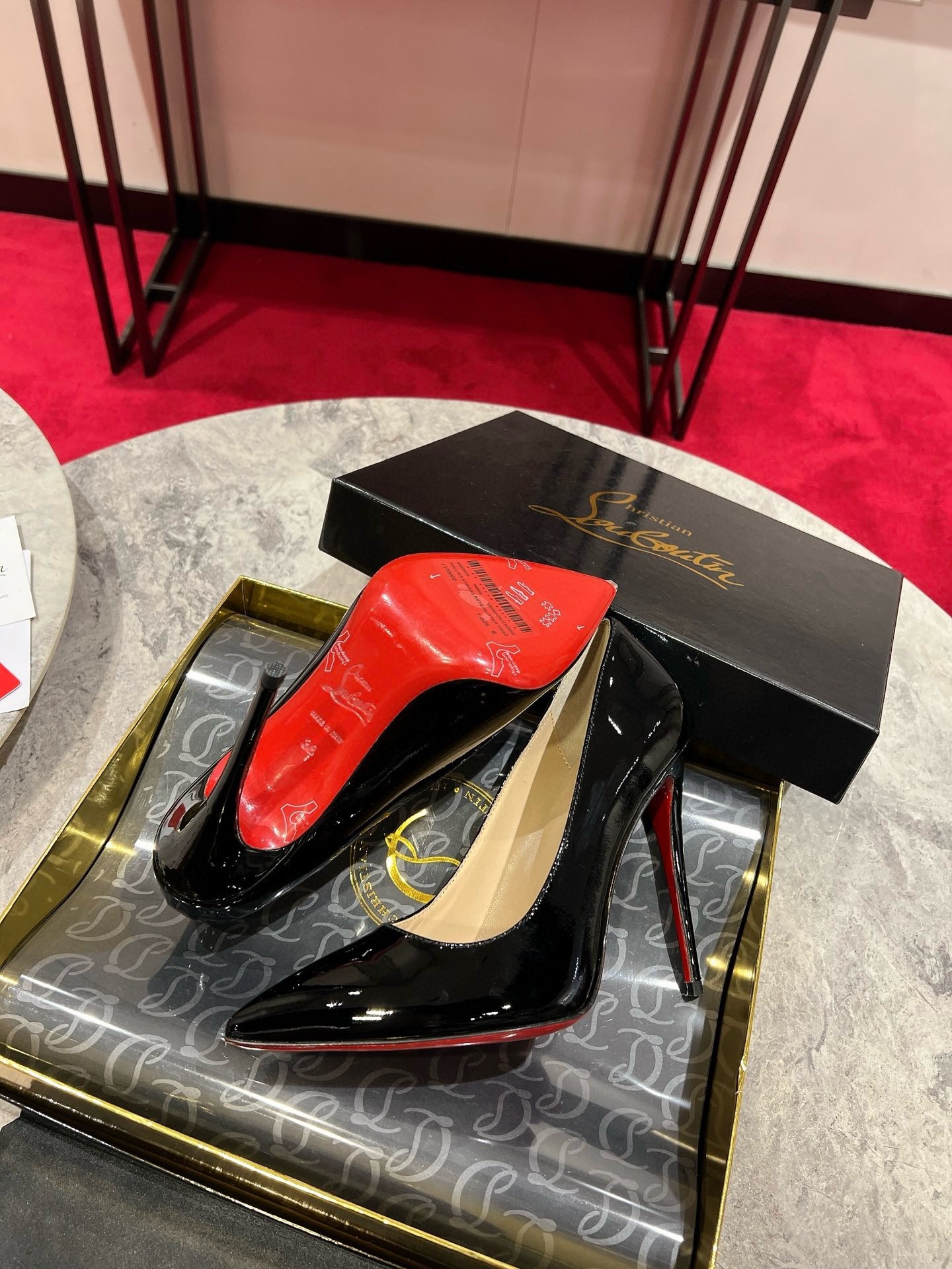 Christian Louboutin So Kate Pumps 100mm in Black Patent Leather