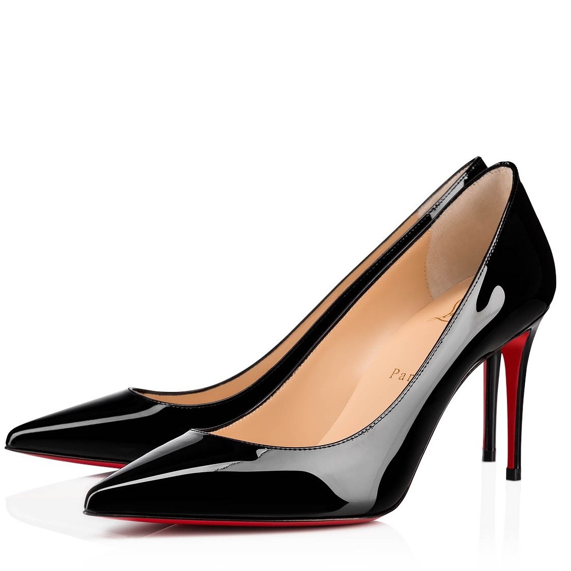 Christian Louboutin Kate Pumps 85mm in Black Patent Leather