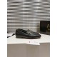 Christian Louboutin Men's MJ Moc Loafers in Black Calfskin