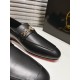 Christian Louboutin Men's MJ Moc Loafers in Black Calfskin