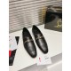 Christian Louboutin Men's MJ Moc Loafers in Black Calfskin