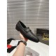 Christian Louboutin Men's MJ Moc Loafers in Black Calfskin