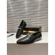 Christian Louboutin Men's MJ Moc Loafers in Black Crocodile Embossed Leather