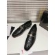 Christian Louboutin Men's MJ Moc Loafers in Black Crocodile Embossed Leather